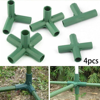 Plastic Structure Connector for Greenhouse Poles (Outdoor/Garden)
