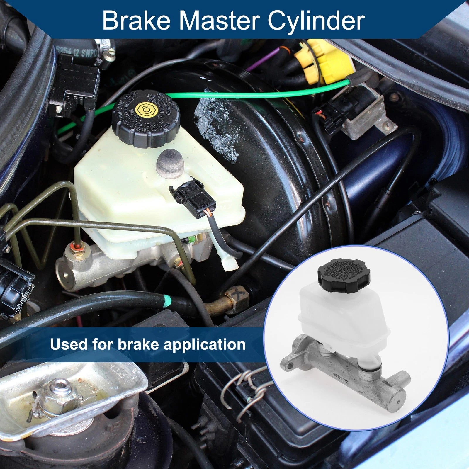 Brake Master Cylinder with Reservoir Replacement for Hyundai Elantra (1996–2000)