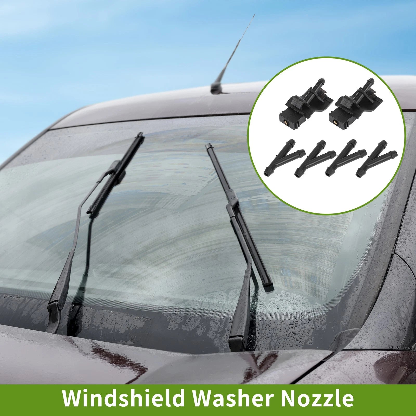 Windshield Washer Nozzle With Hose Connector for Toyota (2007–2013)