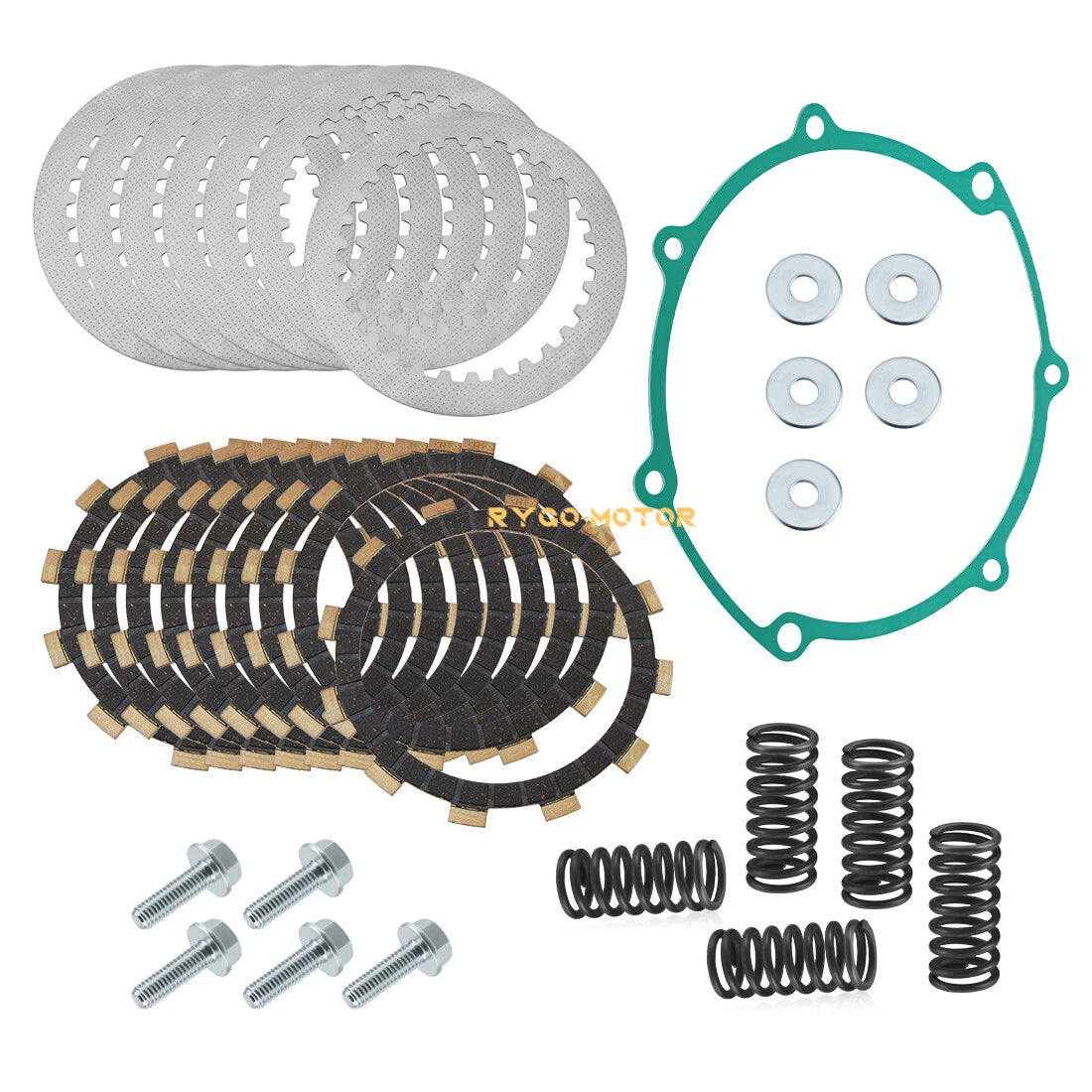 Clutch Friction Steel Plates Springs & Gasket for Yamaha YZ250F WR250F (2001–2013)