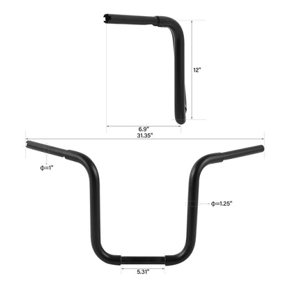 Ape Hanger Handlebar 1-1/4" for Harley Sportster (10-20 Inch)