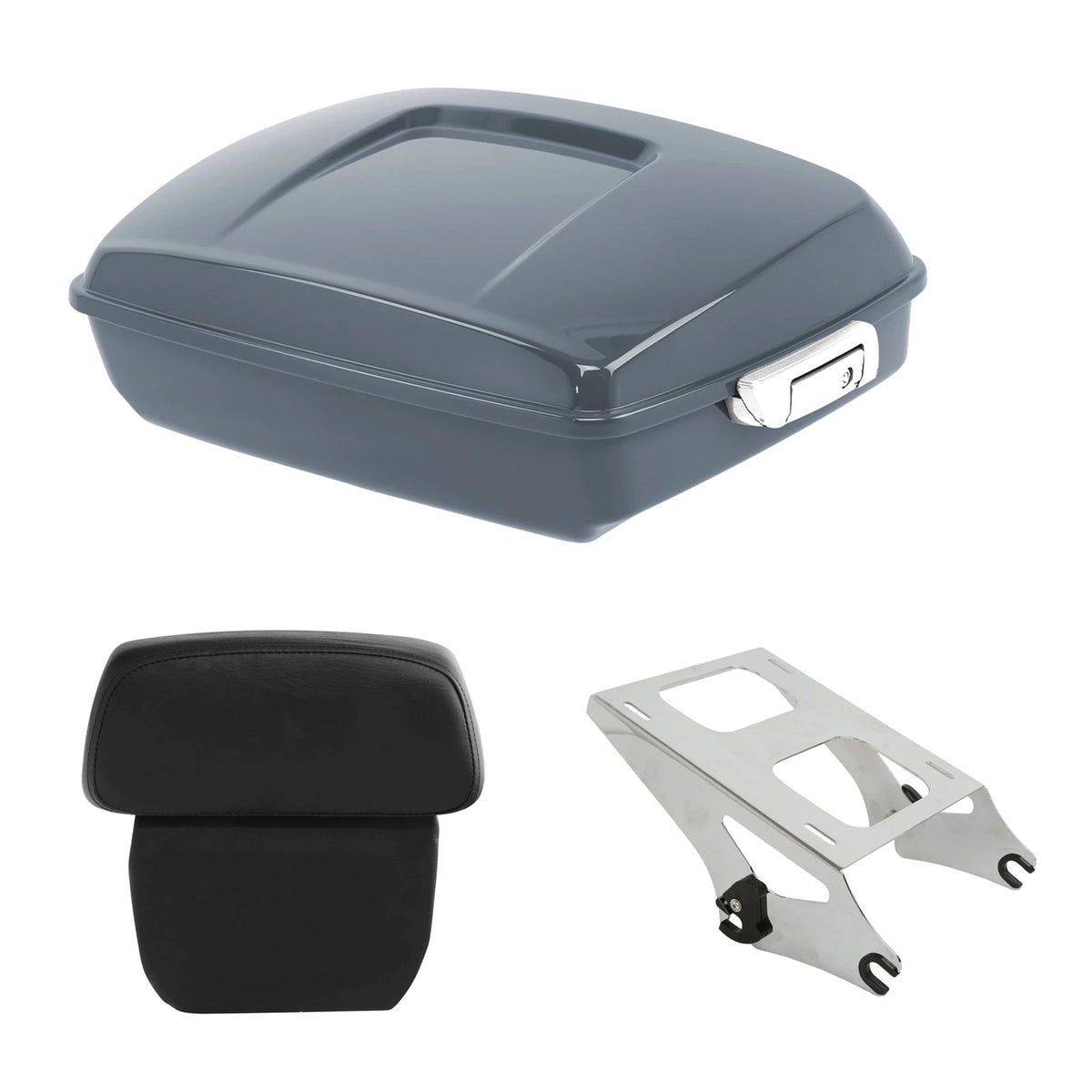 Chopped Trunk Backrest Mount for Harley Street Glide (2014–Present) Gunship Gray