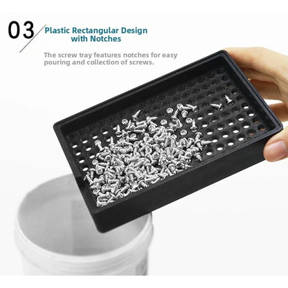 Plastic Tray for Screw Counting and Arrangement (1mm to 4mm) Anti Static