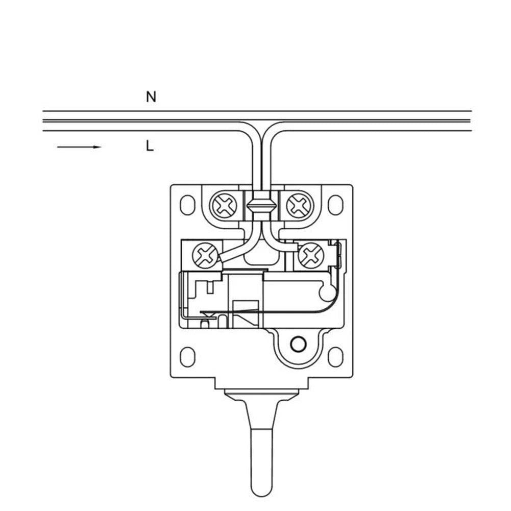 Push Button Switch for Cabinet Door Light 250V AC