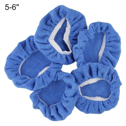 5X Soft Microfiber Auto Car Polisher Pad Set