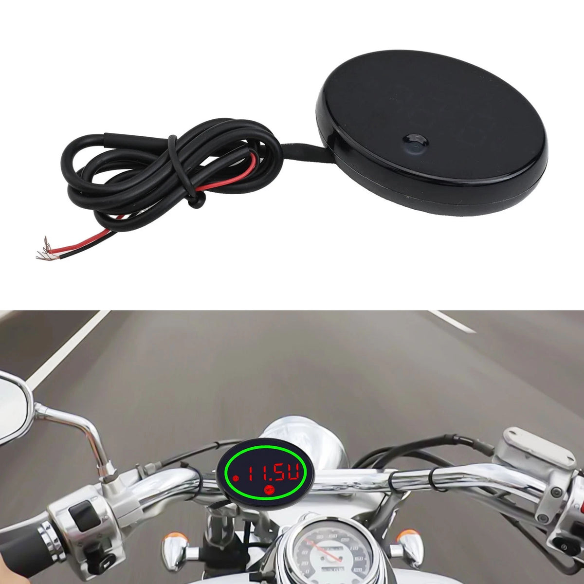 LED Voltmeter for Motorcycles (Universal Fit)