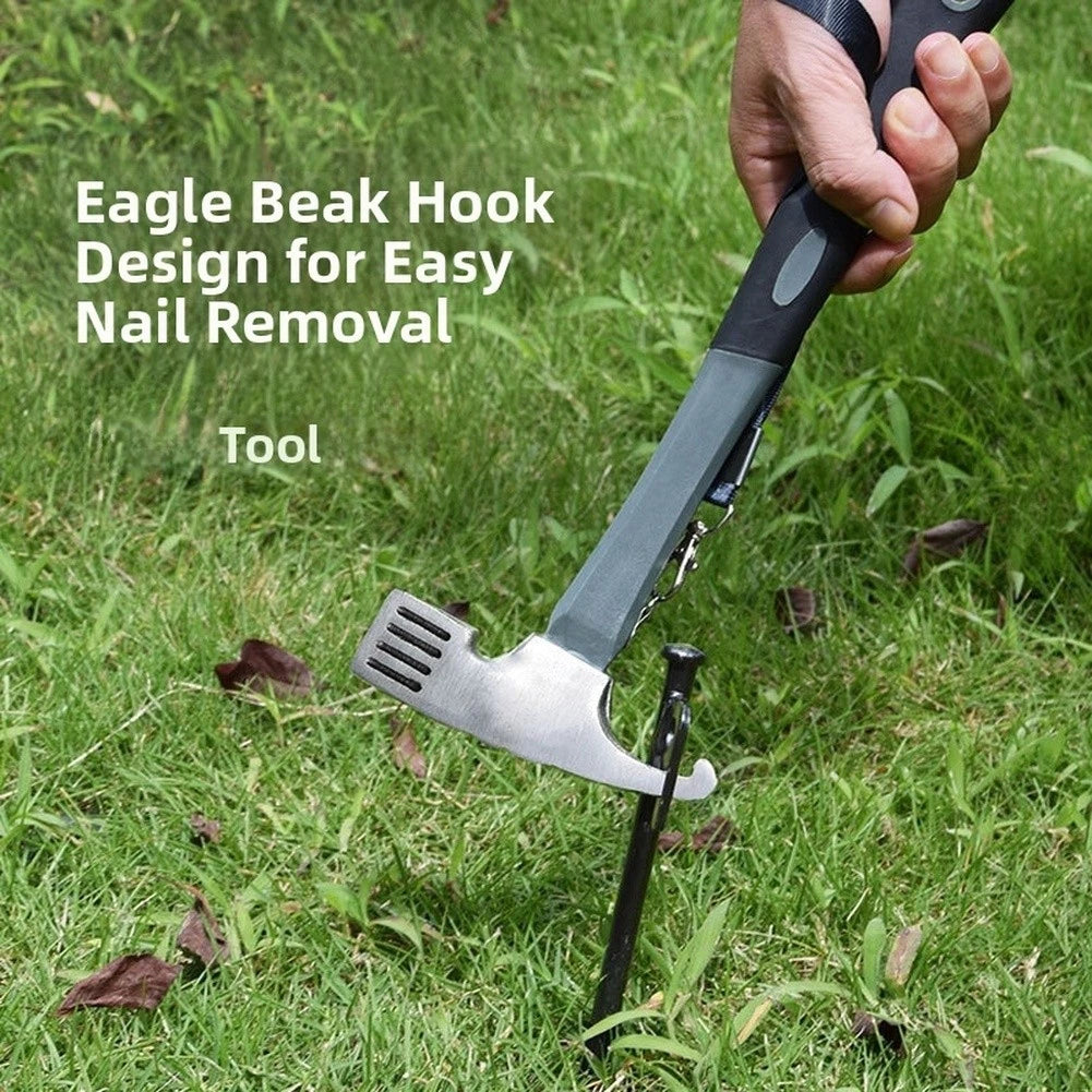 Outdoor Camping Hammer with Hook Head Nail Puller