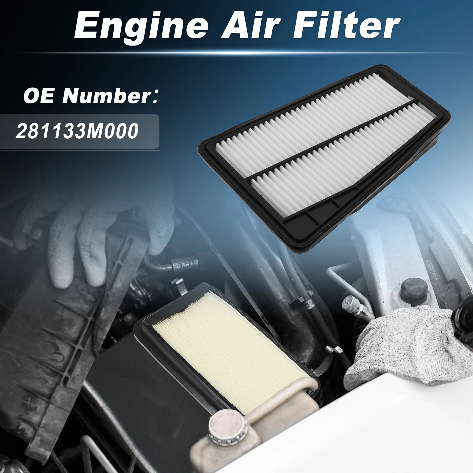 Engine Air Filter for Hyundai Genesis V6 (2009–2011) 281133M000