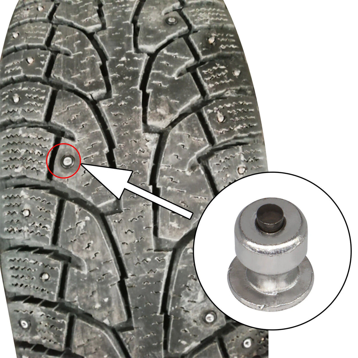 100pcs Anti-Slip Screw Studs for Car SUV ATV Snow Tires 8x10mm