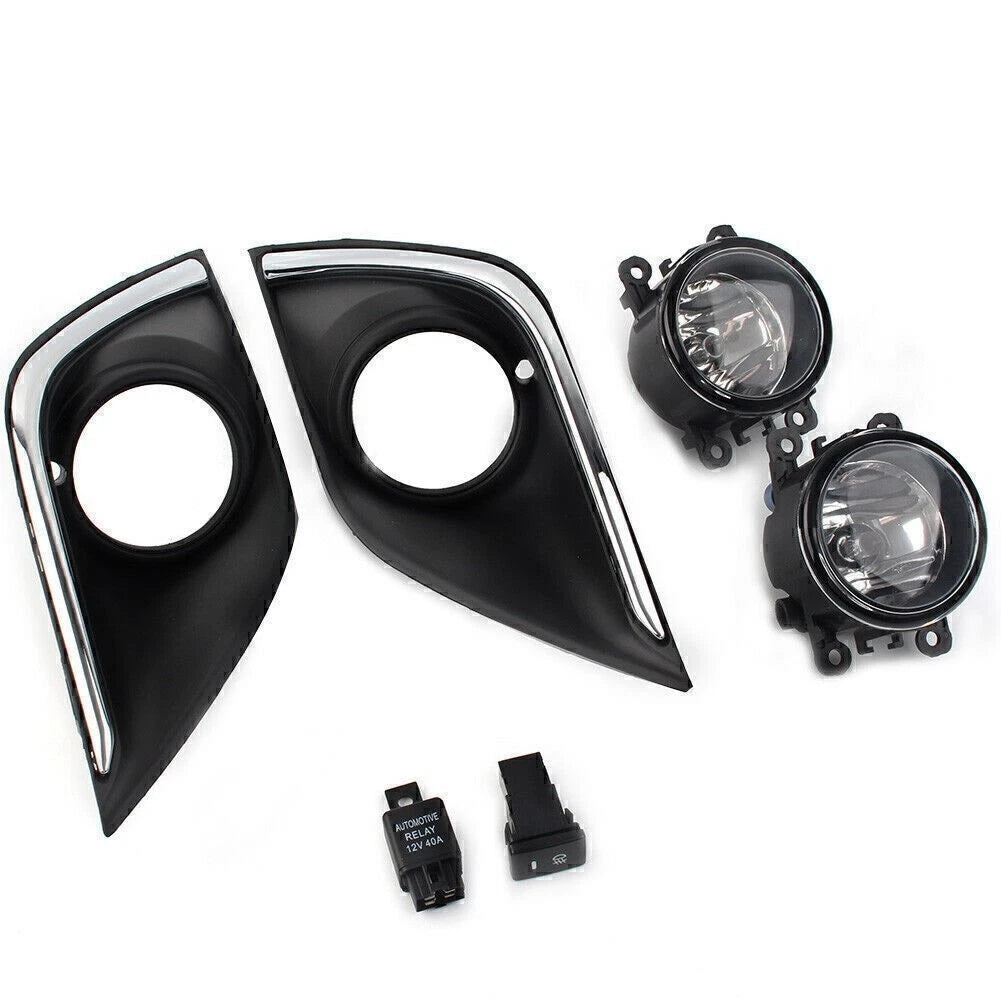 Fog Light Cover Grille Bezel Harness Switch Kit for Mitsubishi Outlander (2016–2019)