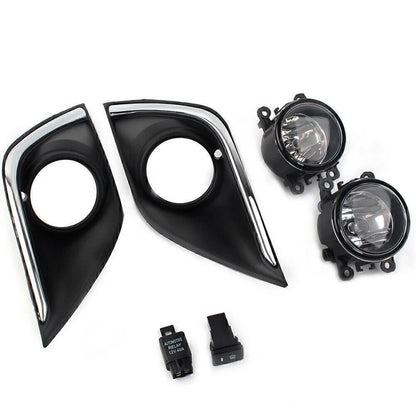 Fog Light Cover Grille Bezel Harness Switch Kit for Mitsubishi Outlander (2016–2019)