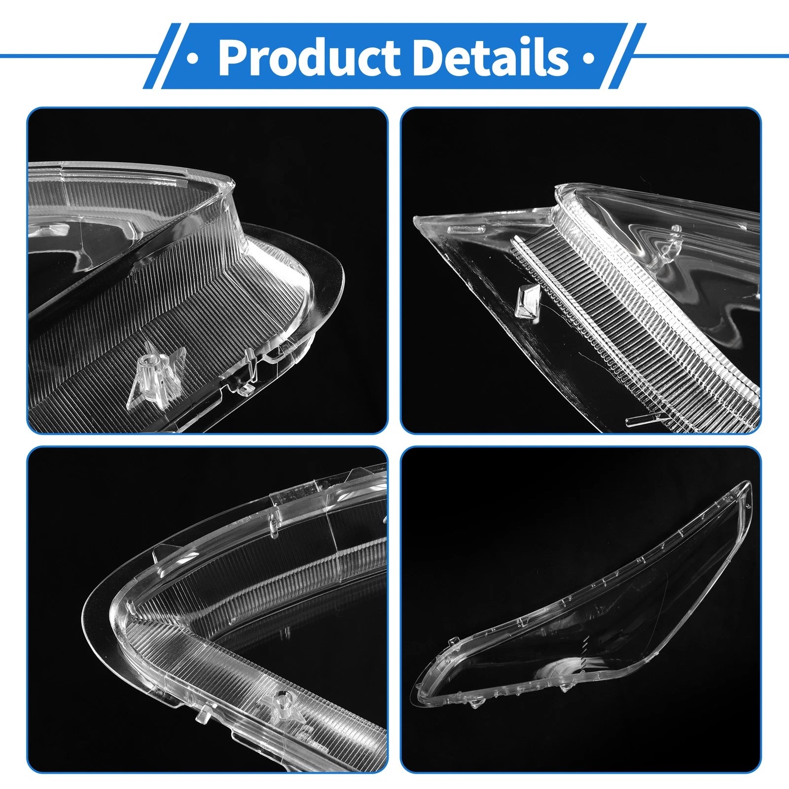 Headlight Lens Cover for Hyundai Sonata (2015–2017) PC Clear