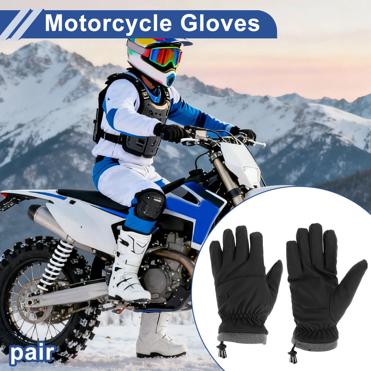 Cycling Gloves Fingerless for Mountain Biking Coral Fleece Black (One Size)