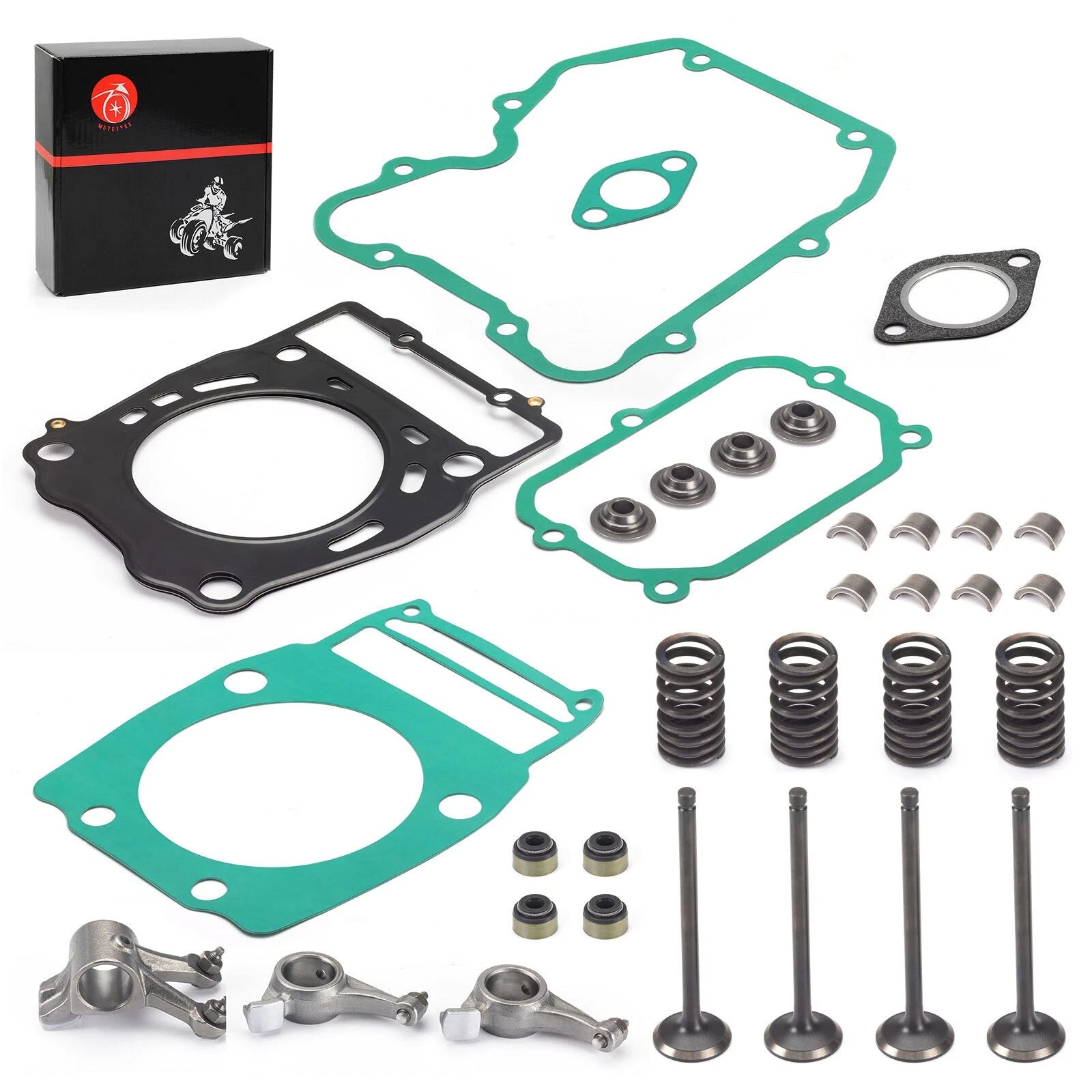 Rocker Arm Cylinder Head Gasket Valve Kit for Polaris Big Boss 500 6x6 (1998–2002)