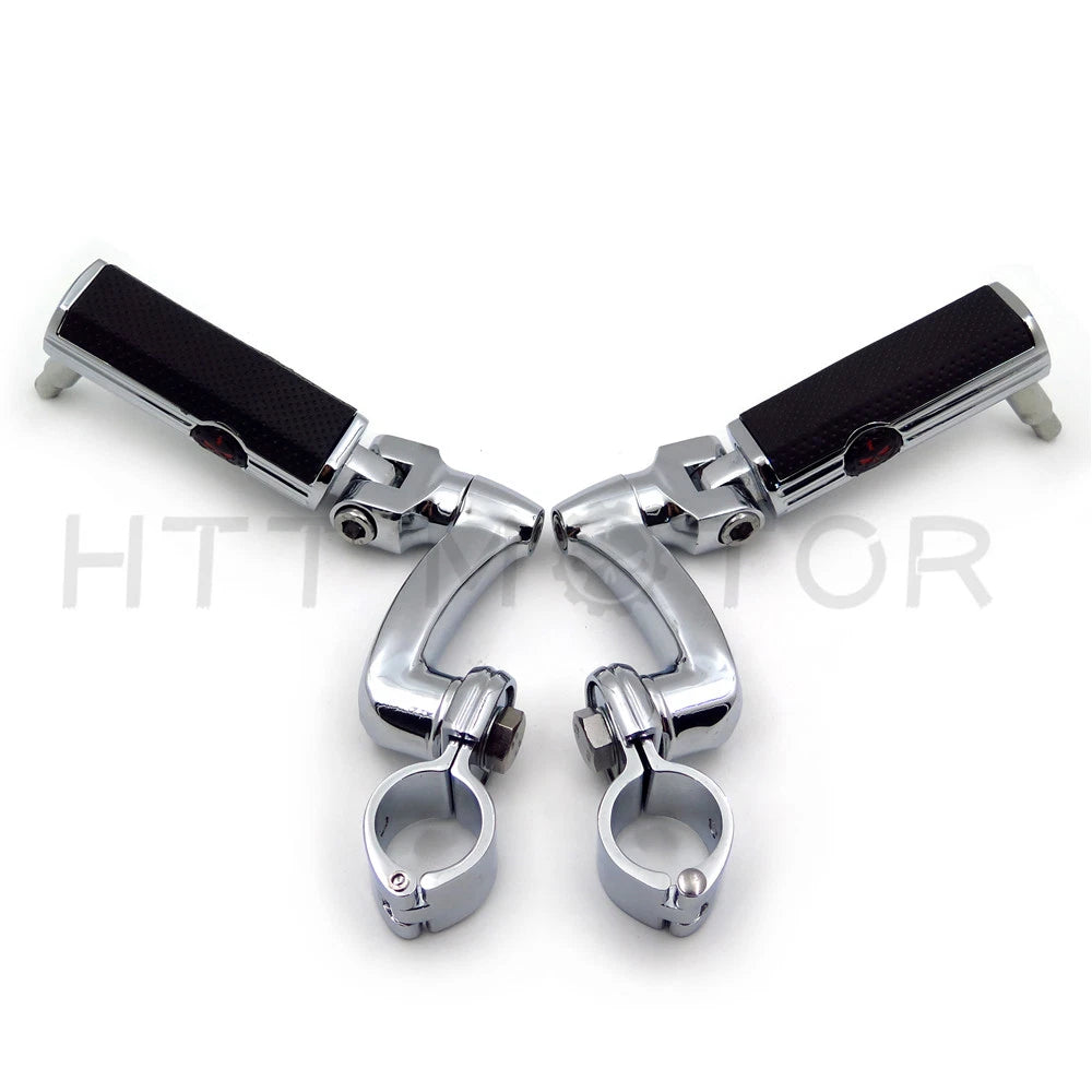 Gear Skull 1" 25mm Arched Footpeg Mounting Kit for Motorcycle