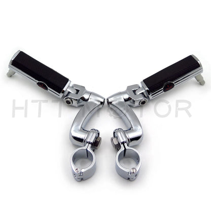 Gear Skull 1" 25mm Arched Footpeg Mounting Kit for Motorcycle