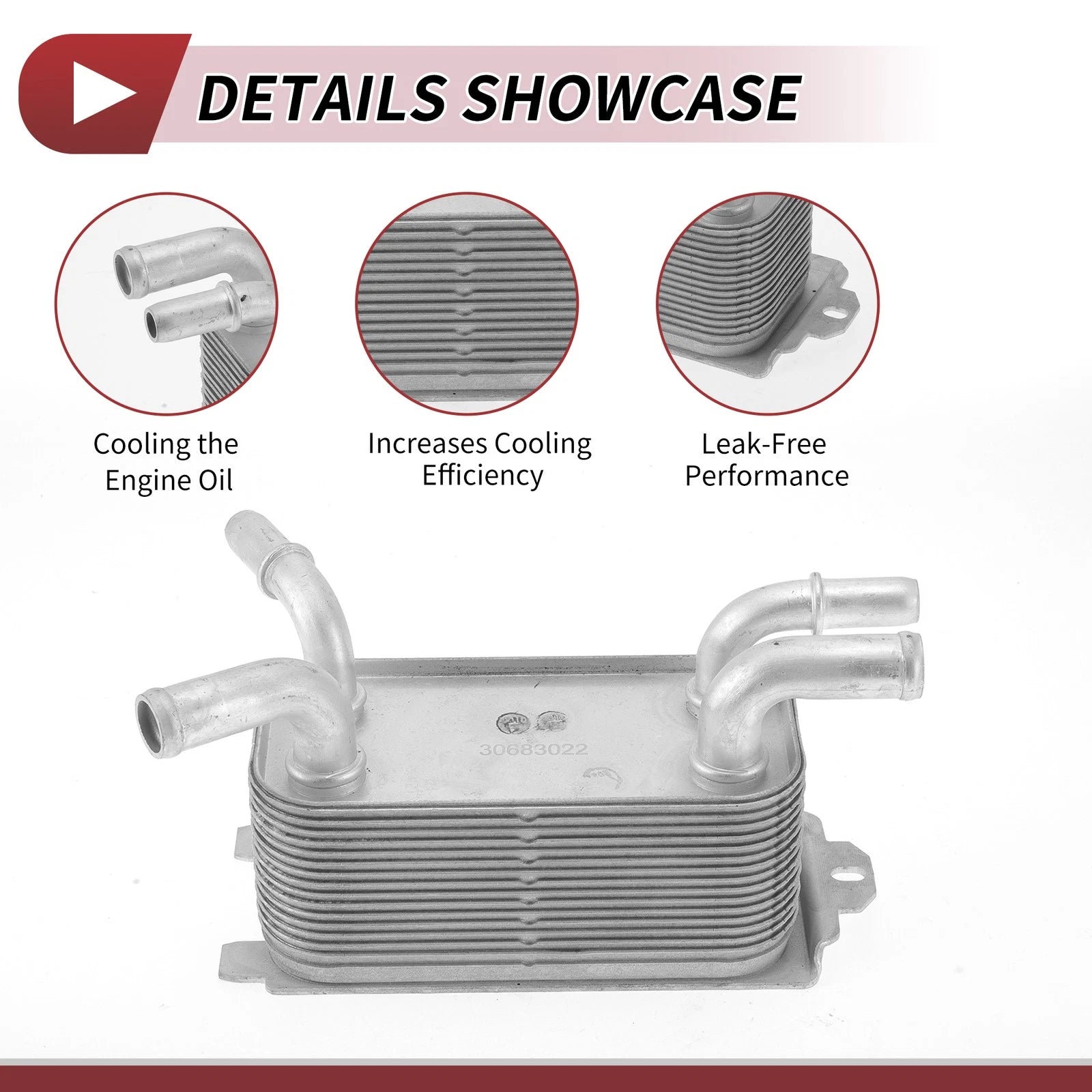 Engine Oil Cooler for Volvo S40 (2004–2012) No. 30683022