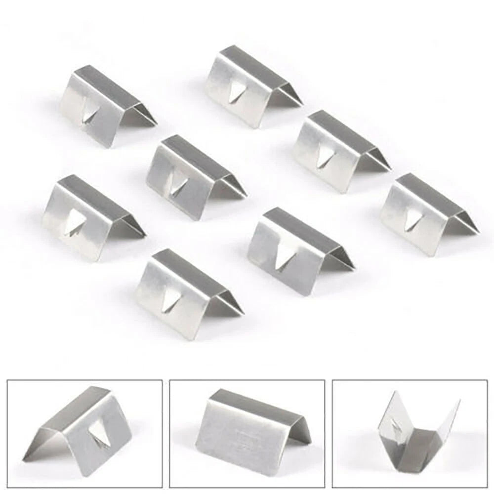 8 PCS Weather Deflector Channel Metal Fixing Clips for Heko G3 SNED