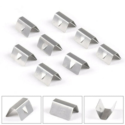 8 PCS Weather Deflector Channel Metal Fixing Clips for Heko G3 SNED