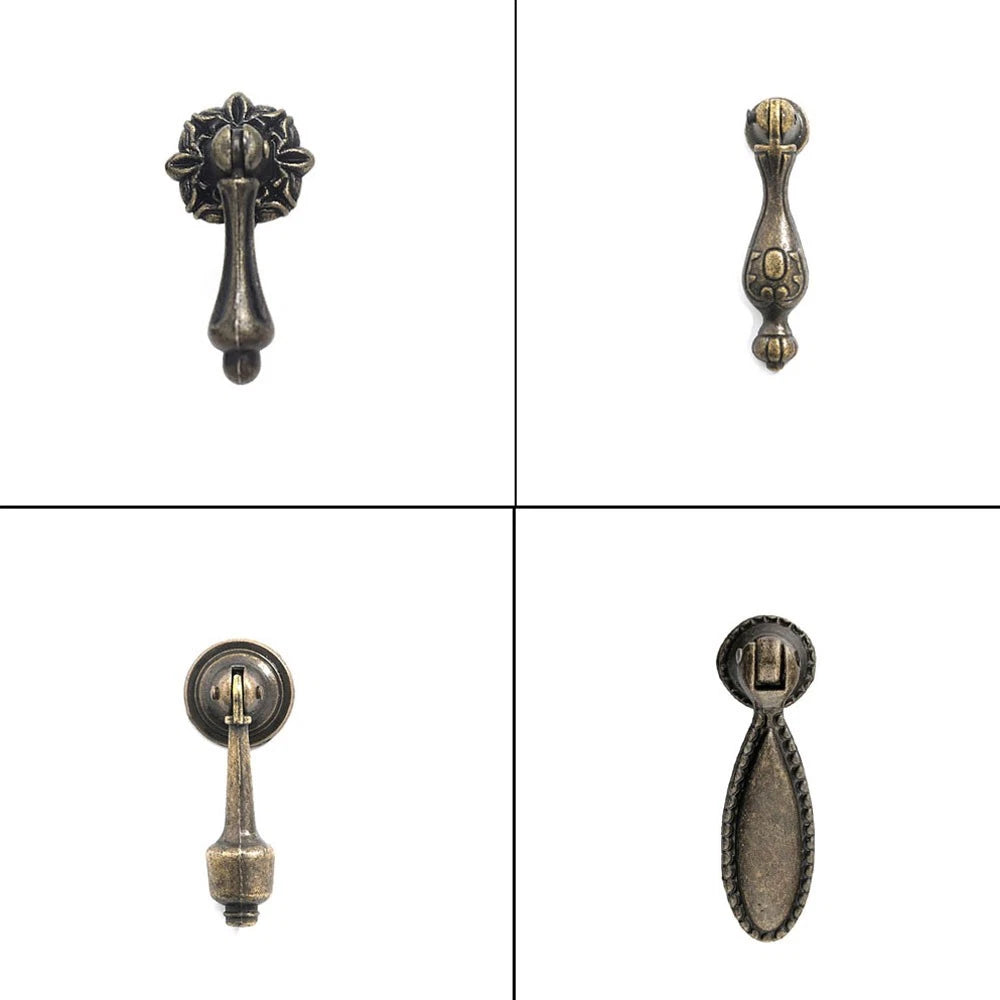 2X Retro Cupboard Drawer Pull Handle Knob for Furniture