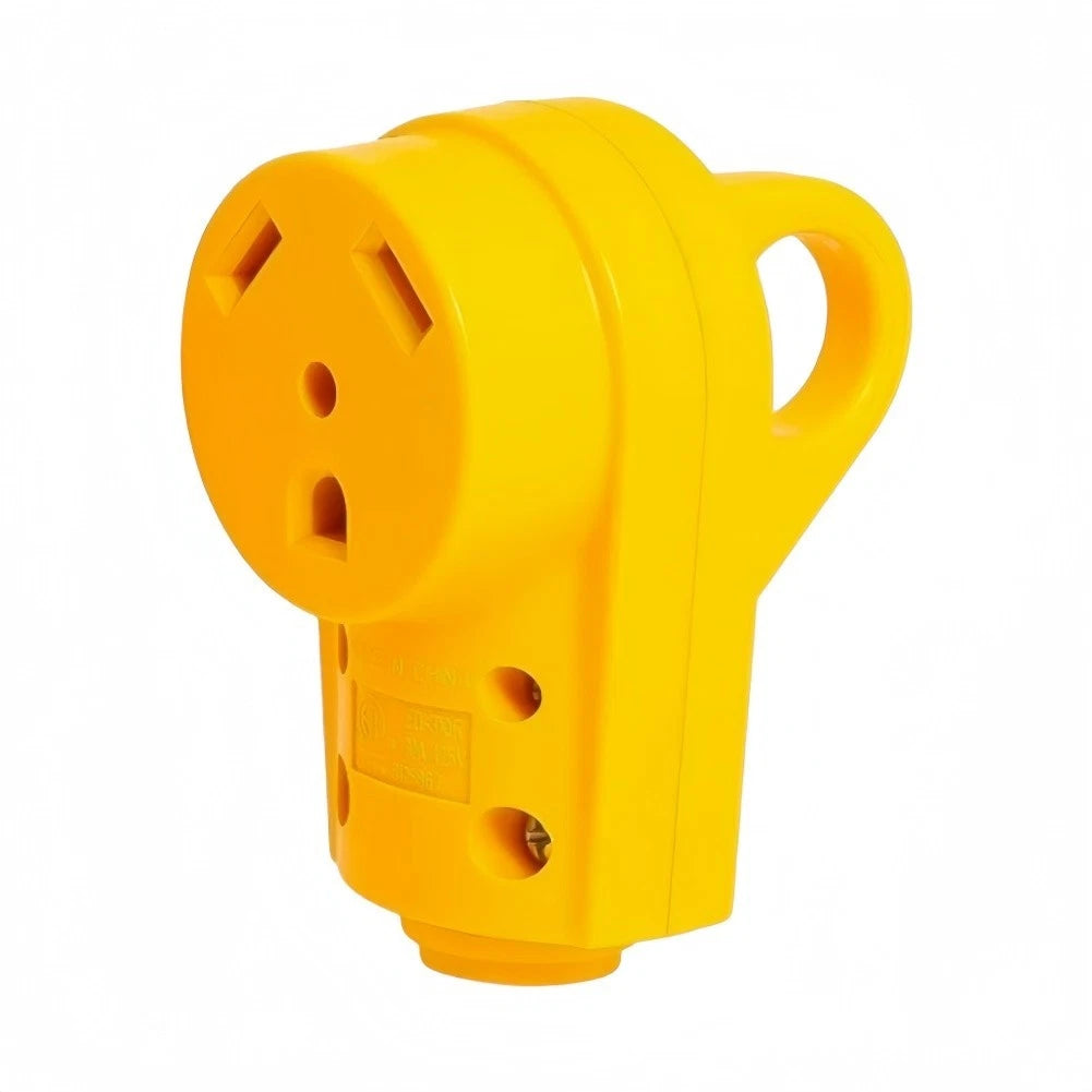 RV Power Connector 125V 30A Male Female Options (Compact Design)