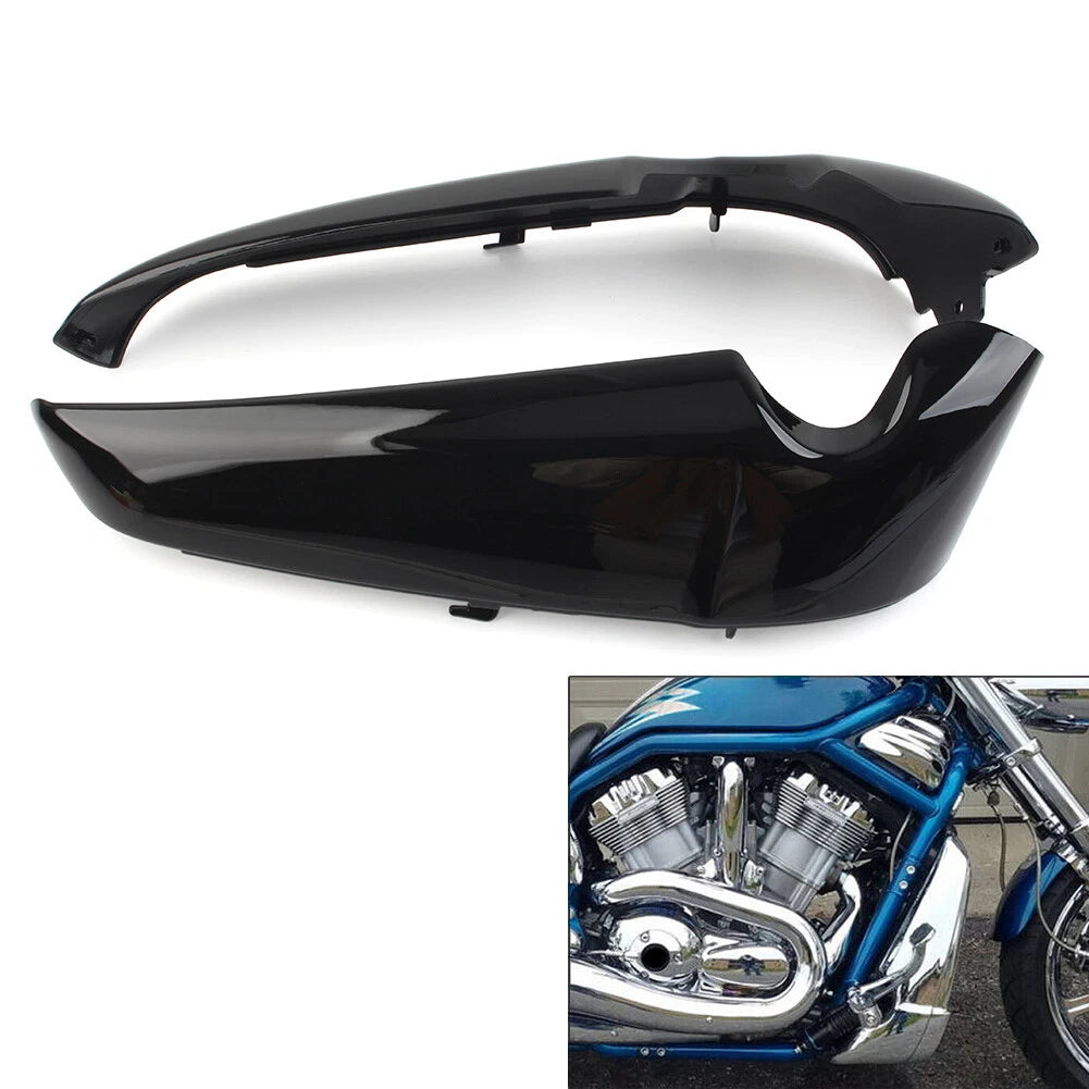 2X Radiator Side Covers for Harley Davidson V Rod VRSC (2001–Present) Black
