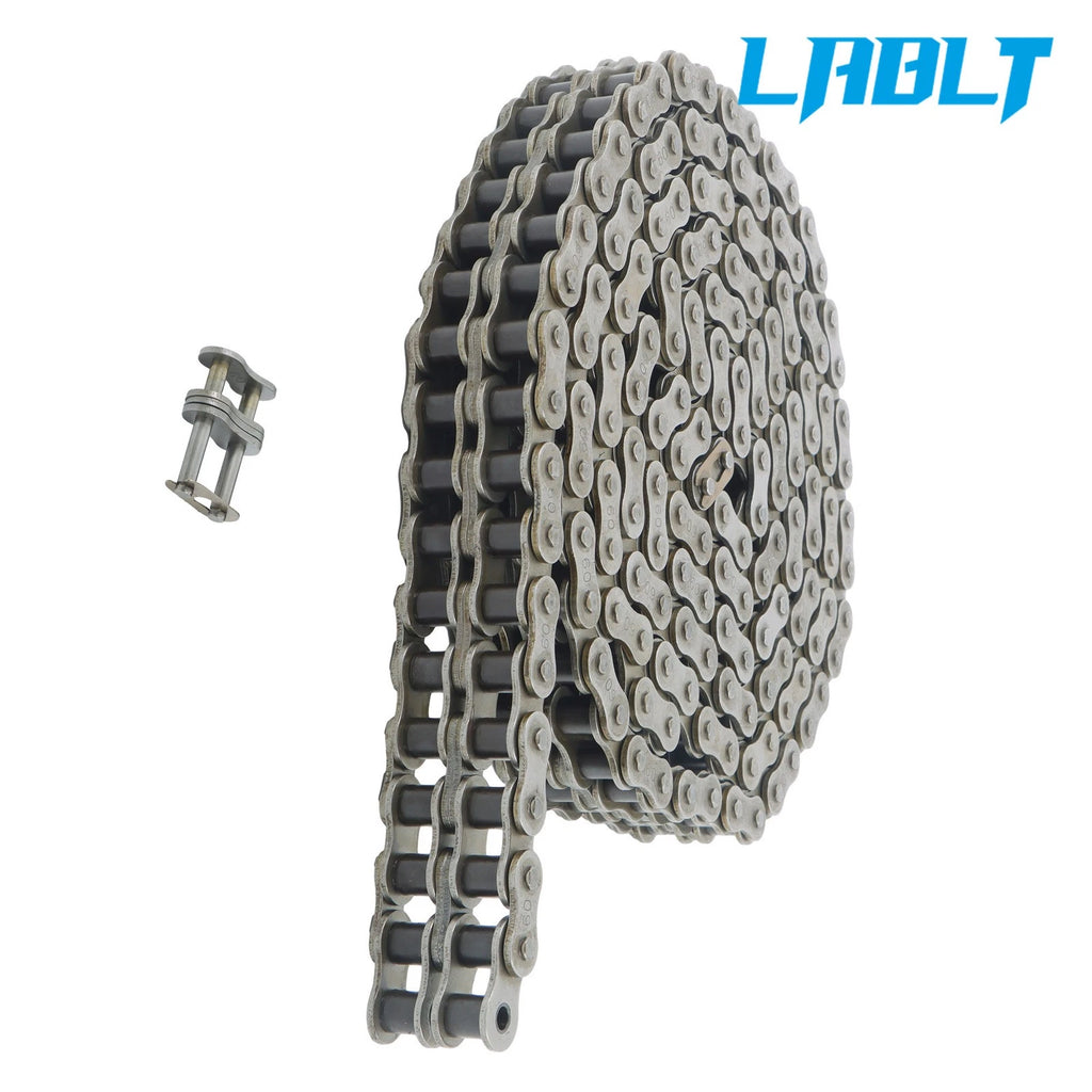1PC Double-Row Chain 10ft w/2 Connecting Links 0.75" Pitch for LABLT