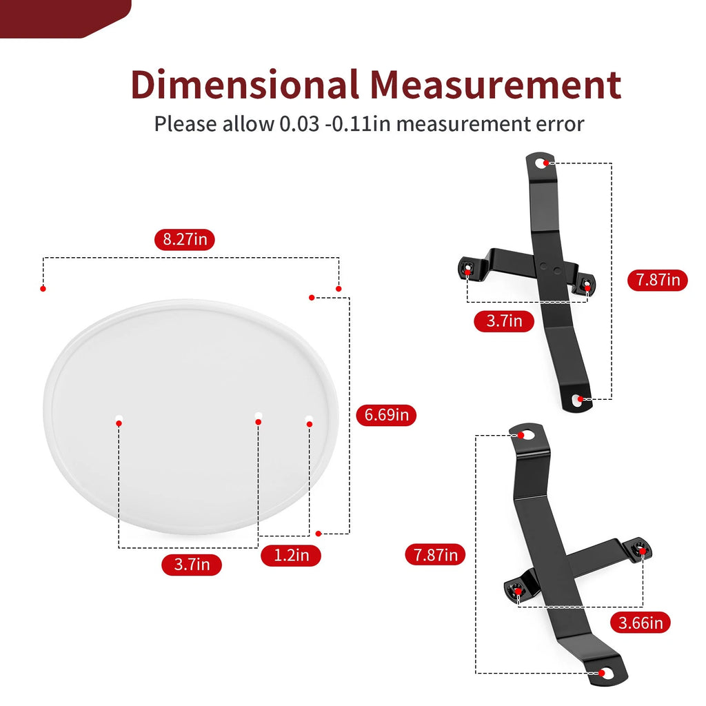 Number Plate Kit for Honda Z50 Z50R (1979–1987) - Brackets & 3 Plastics