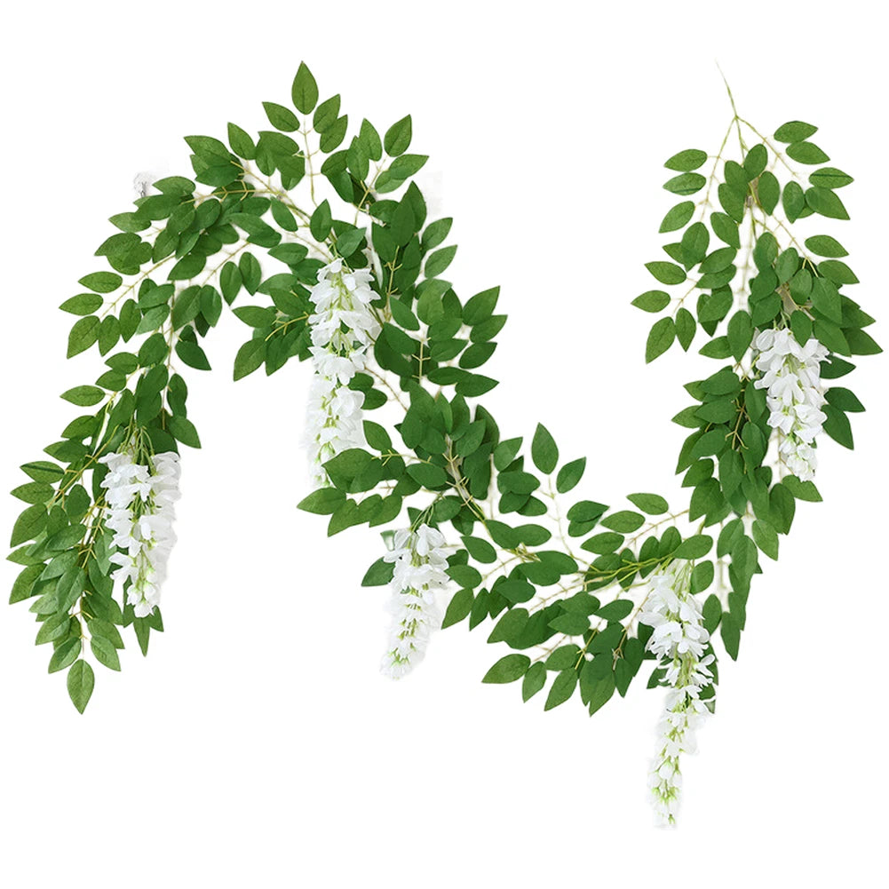 2M Artificial Wisteria Vine with Bendable Wire
