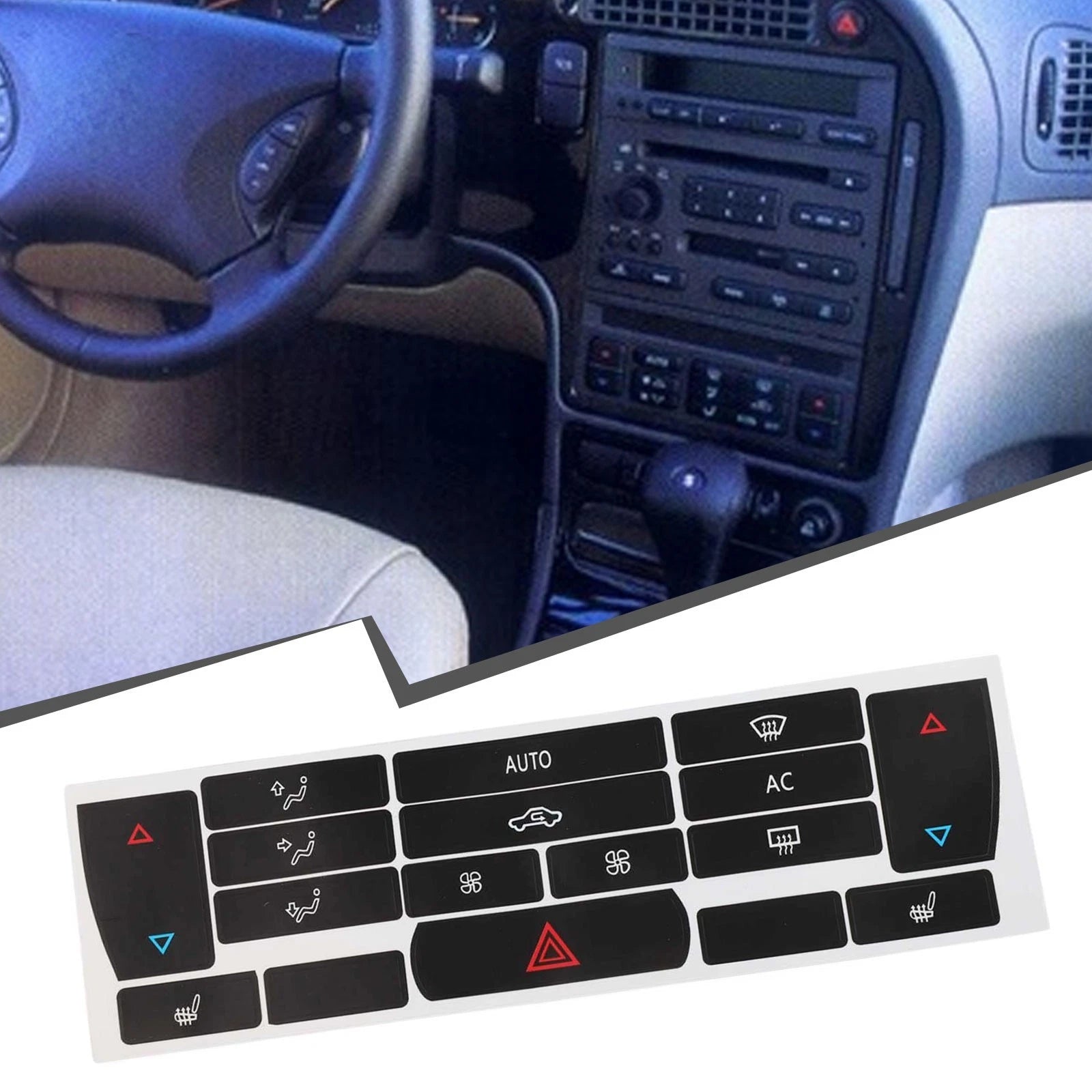 Climate Control Decals for - Push Button Type, LED