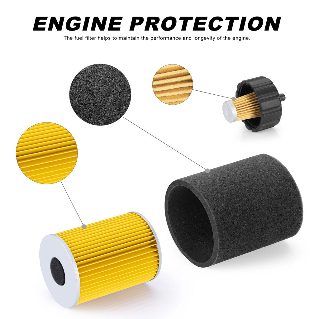 Air Filter + Fuel Filter + Gasket for Yamaha Golf Cart G2 G5 G8 G9 G11 (1985–1995)