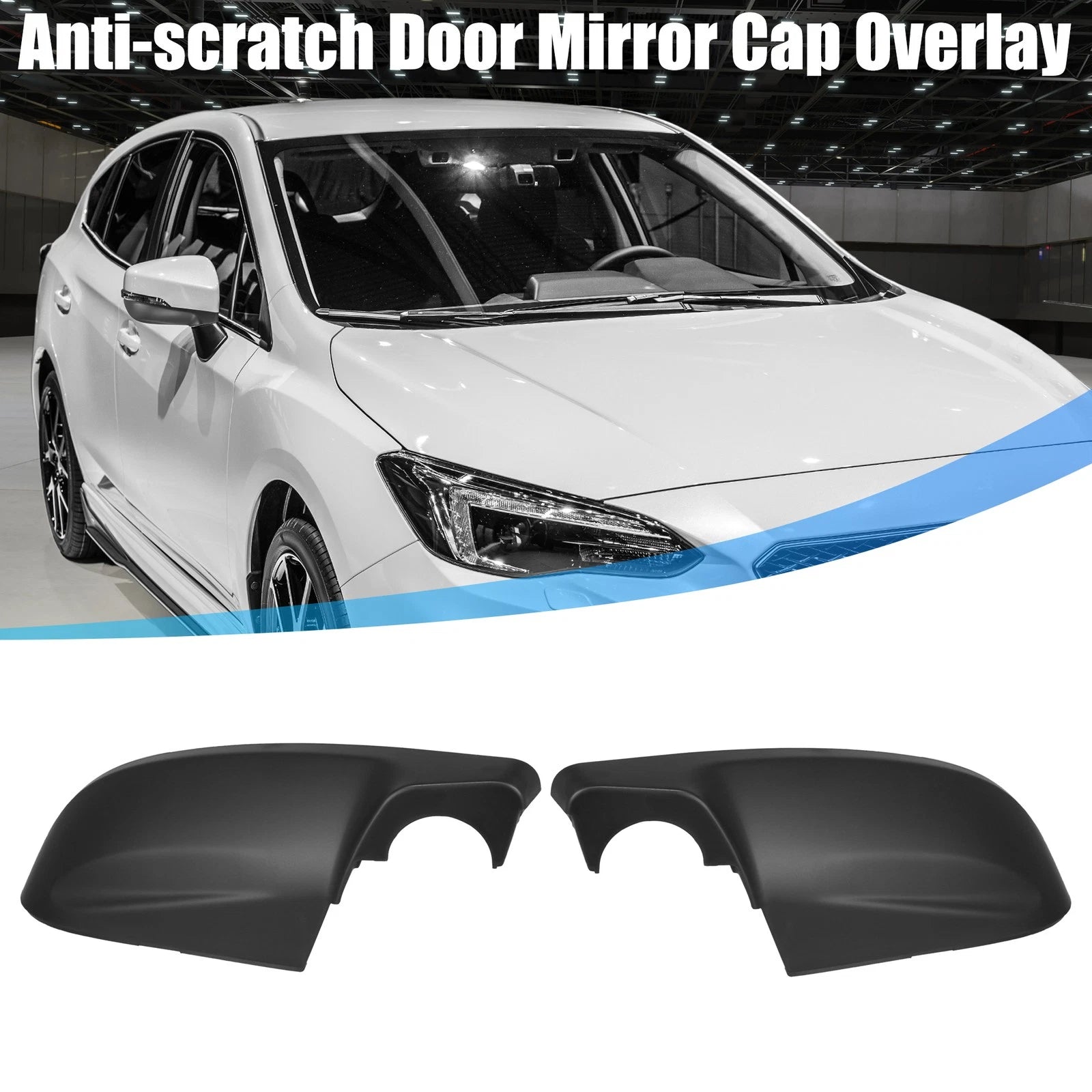Door Rearview Mirror Cover Pair Replacement for Subaru Legacy (2010–2014)