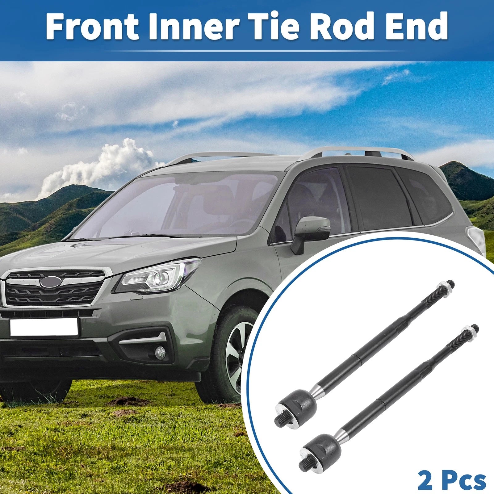 2PCS Front Inner Tie Rod End Links Replacement for Saturn Ion (2003–2007)