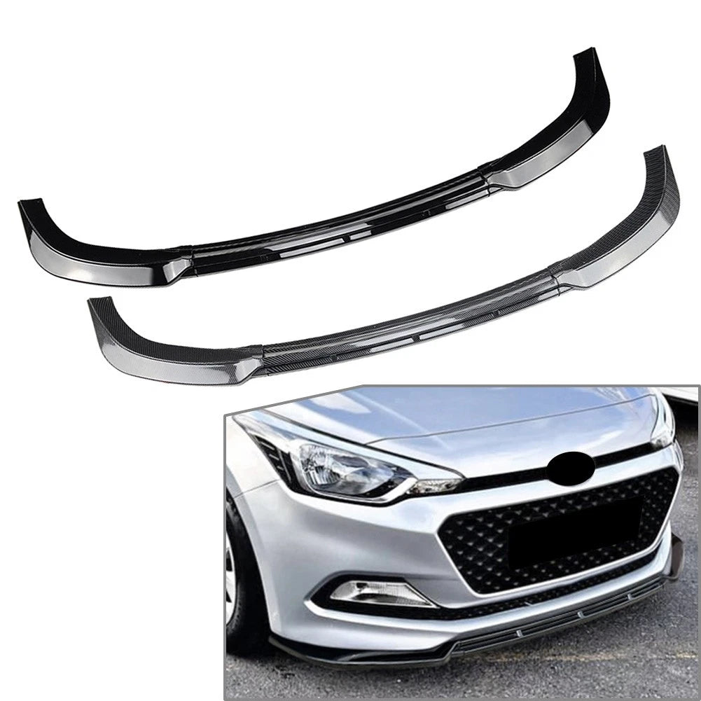 Front Bumper Spoiler Splitter Lip for Hyundai i20 MK2 (2015–2017)