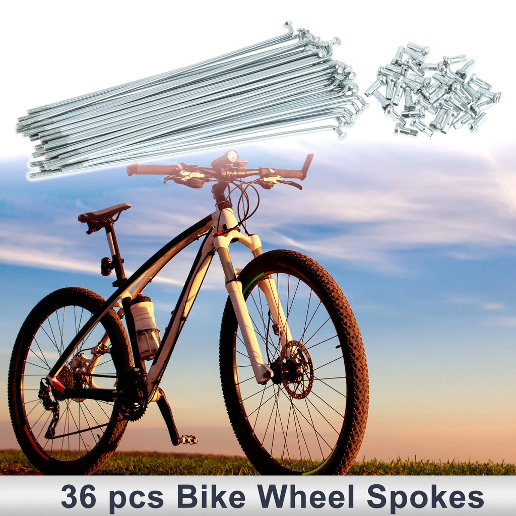 Bicycle Spokes Nipple Replacement Set Carbon Steel 12G 152mm for Universal (—)