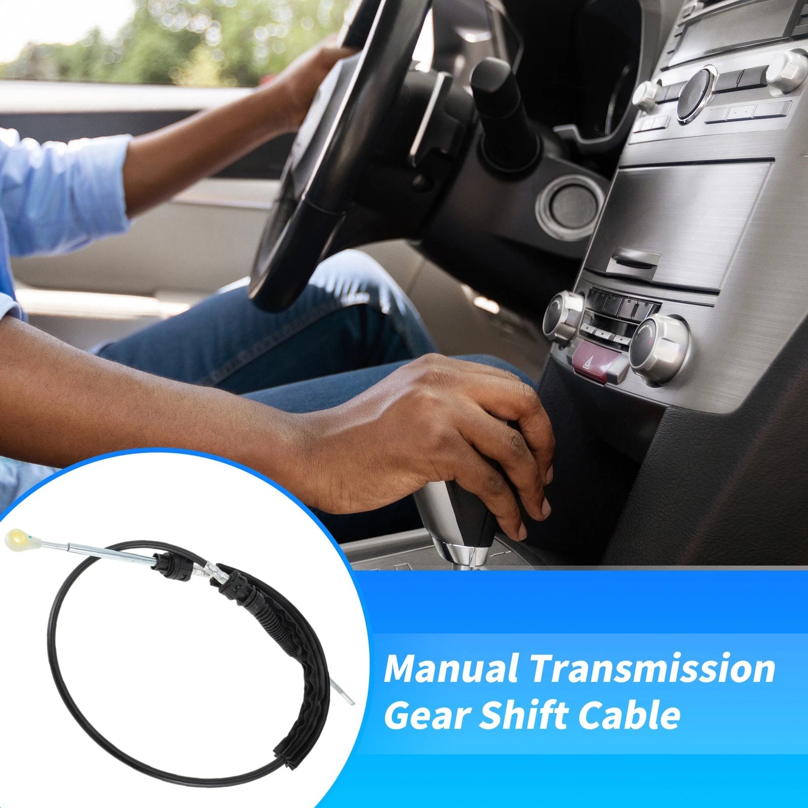 Manual Trans Gear Shifter Cable Replacement for Volkswagen Beetle Golf Jetta (1999–2010)