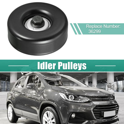 Idler Pulley with Dust Shield Retainer Spacer for Chevrolet (2007–2019)