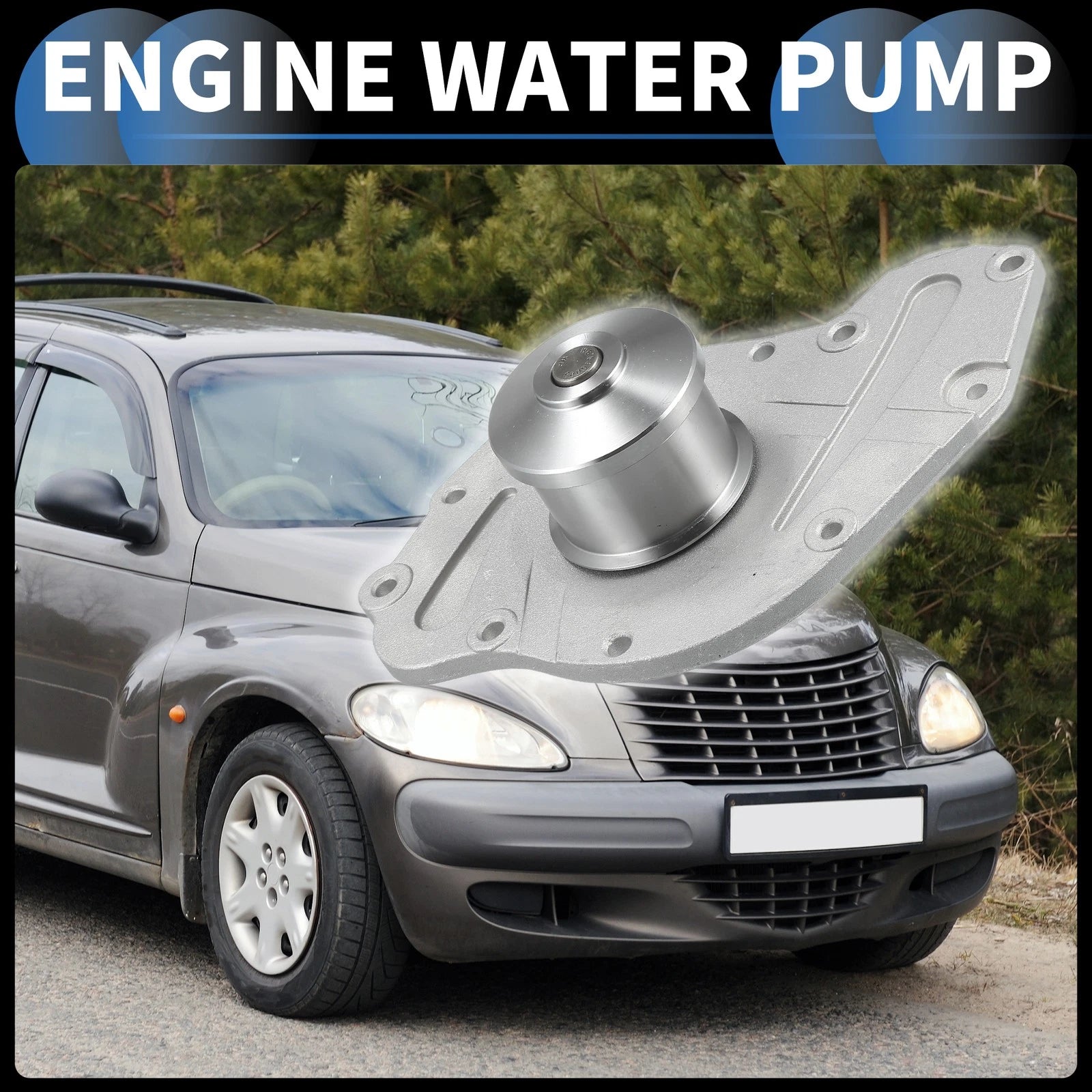 Water Pump Kit with Idler Pulley for Chrysler PT Cruiser (2003–2010)