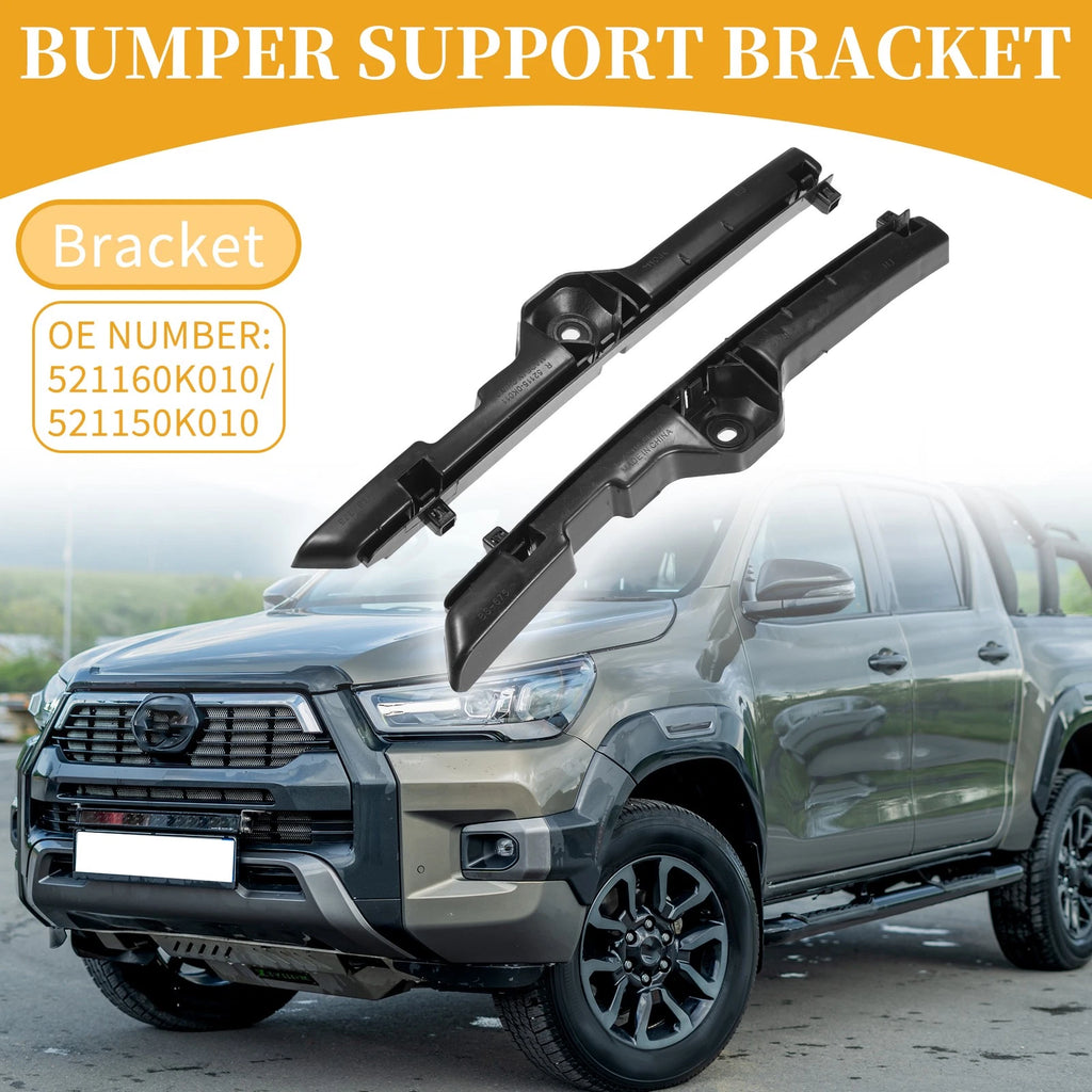 LH RH Side Front Bumper Support Brackets Replacement for Toyota Hilux (2005–2009)