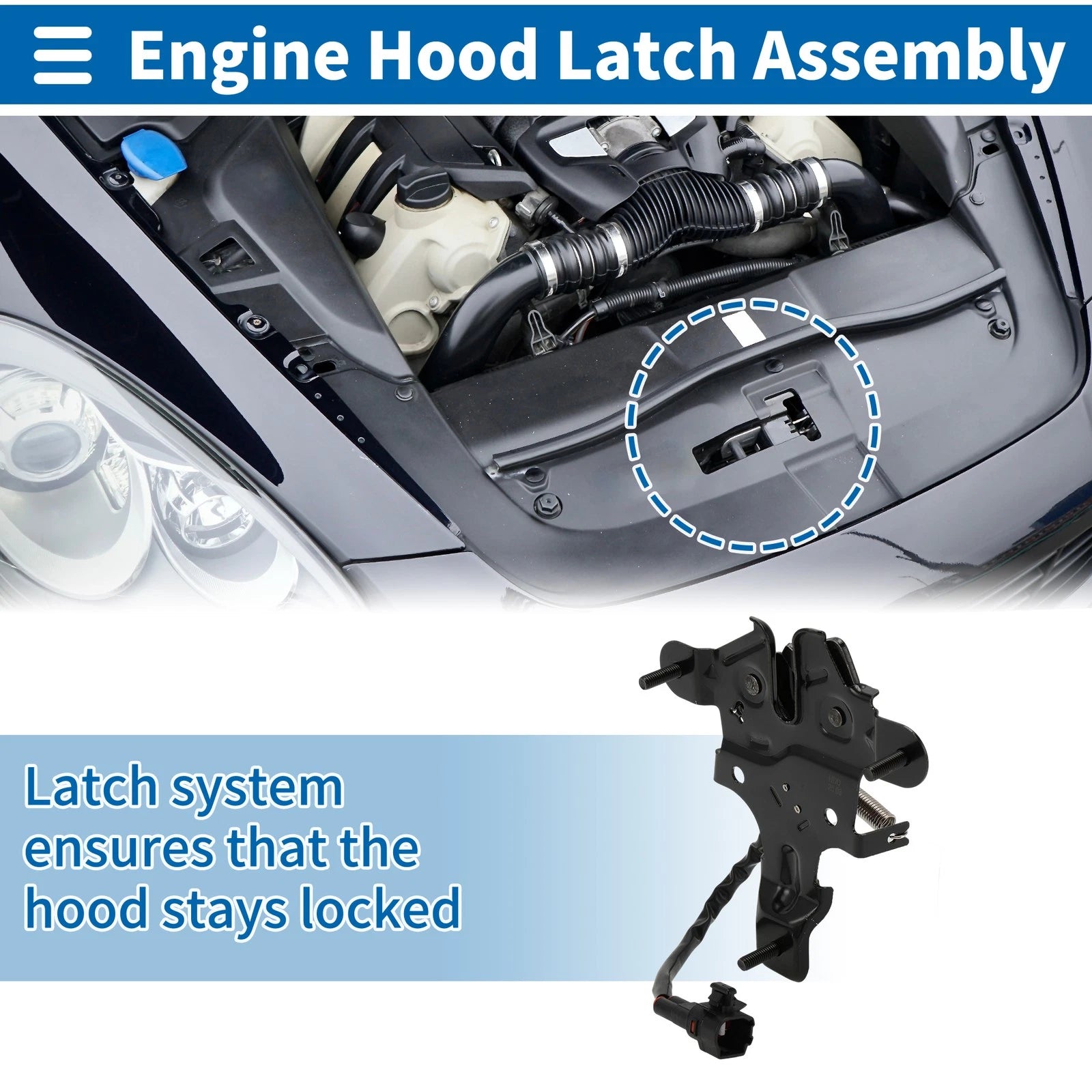 Hood Latch Assembly OEM Replacement for Lexus RX350H (2023–2025)