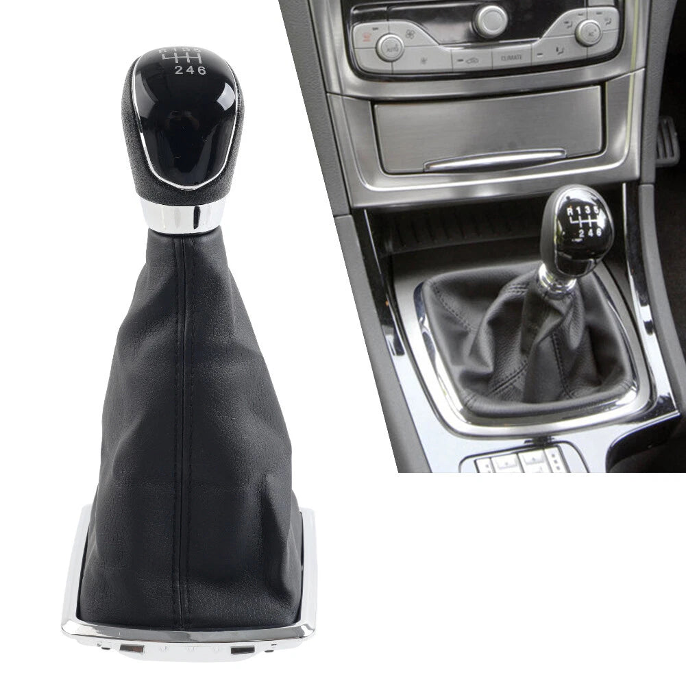 Auto Shift Gear Knob 5/6 Speed with Leather Boot for Ford Focus Mk2 (2005–2012)