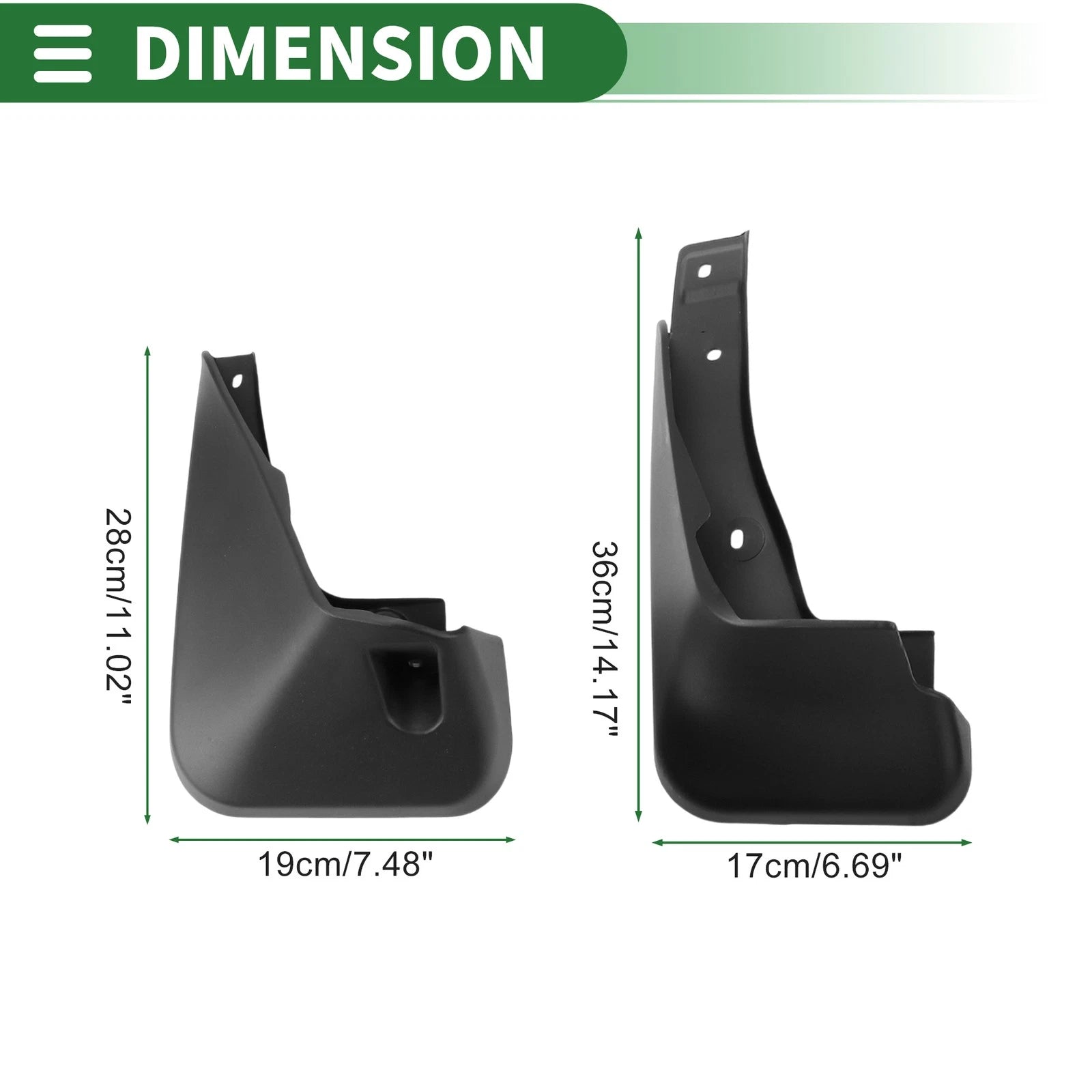 Mud Flaps Splash Guards for Lexus NX 300h (2015–2021)
