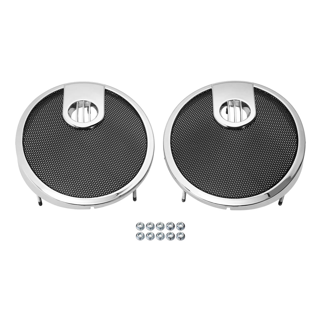 6.5" Saddlebag Speaker Lid Grill for Indian Chieftain Roadmaster (2014–2018)