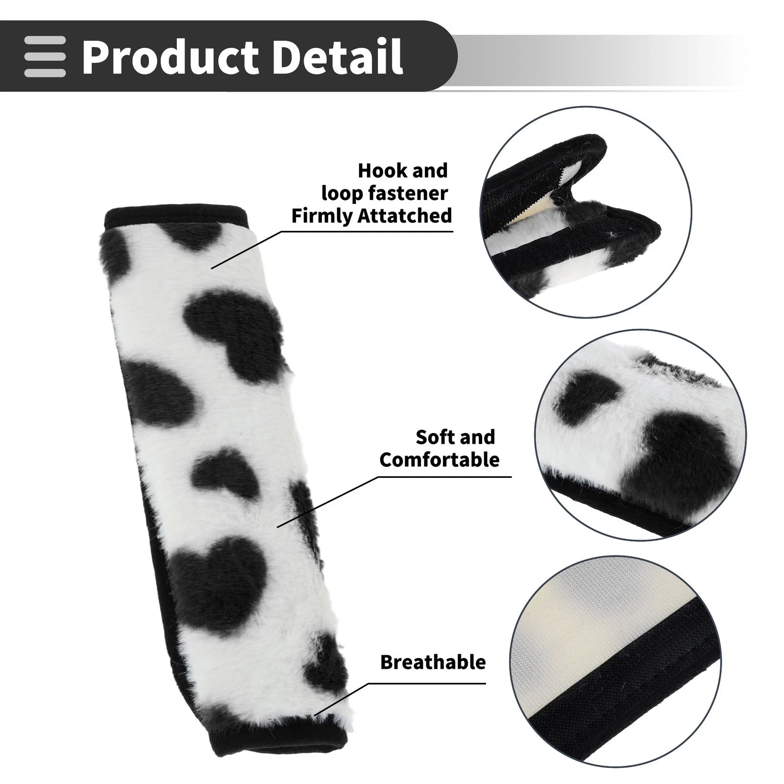 Seat Belt Cover Pad for Universal Fit (23cm)