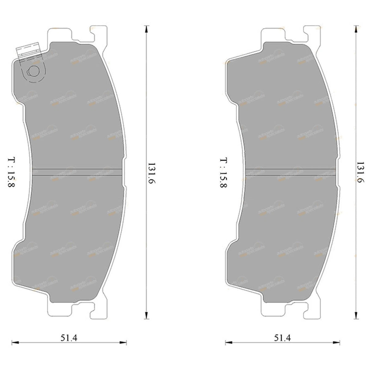 Front Disc Brake Pad Set for Mazda Premacy CP 1.8L 2.0L (2001–2003)