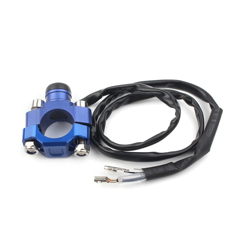 Rotating Bar Clamp Start Stop Kill Switch Button for Universal 7/8" Handlebar