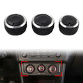 3X ABS A/C Heat Control Knob Switch Decor for VW Polo (2004–2013)