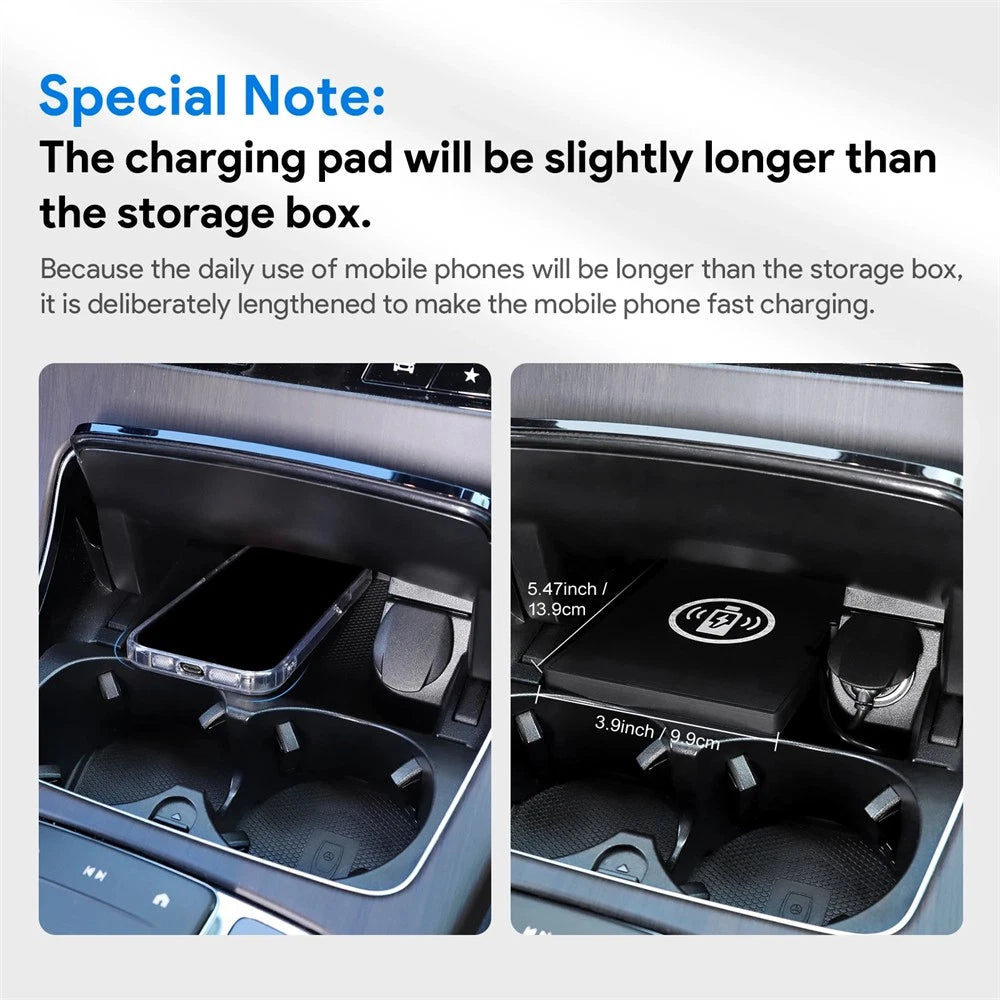 Wireless Charger Pad for Mercedes Benz GLC (2017–2022)