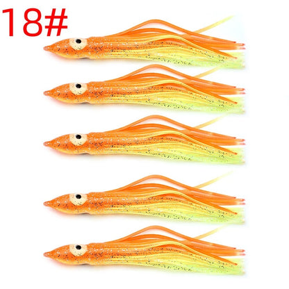 Squid Lure Soft Bait for Octopus Fishing - Luminous Color Simulation