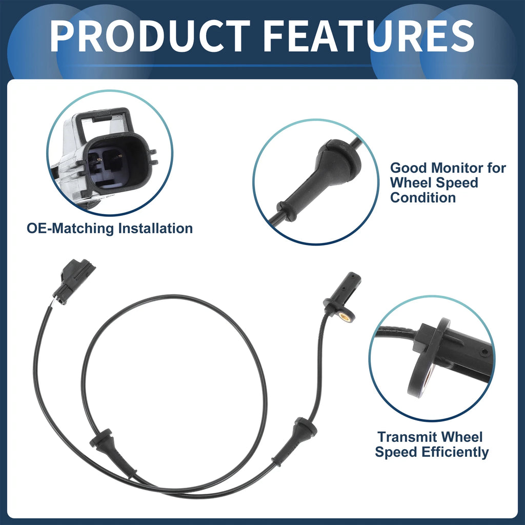 ABS Wheel Speed Sensor No. 9496420 for Volvo C70 (2000–2005) Front